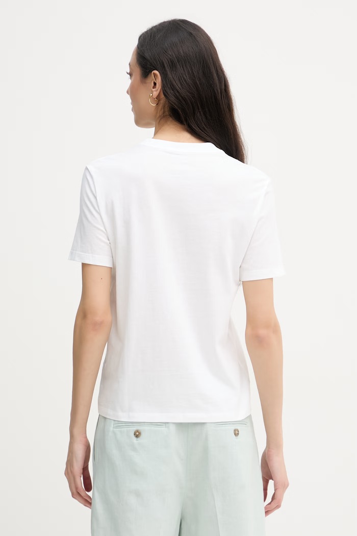 Oblečenie Calvin Klein Jeans tričko dámske bavlnené LV047F810G biela