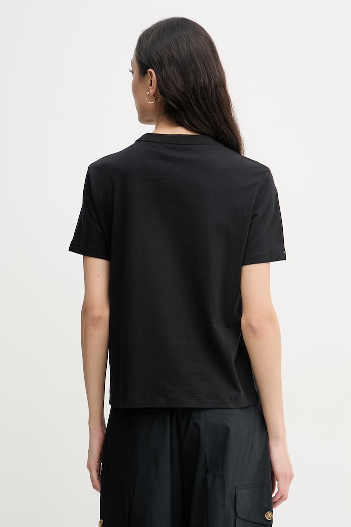 Oblečenie Calvin Klein Jeans tričko dámske bavlnené LV047F810G čierna