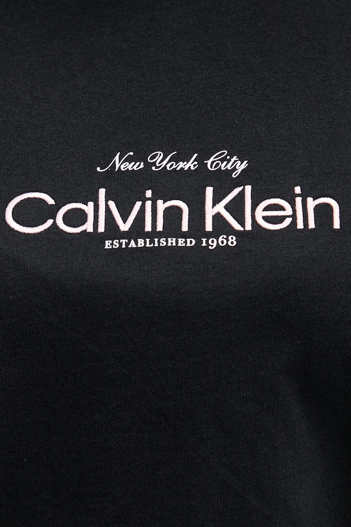 Calvin Klein Jeans tričko dámske bavlnené LV047F810G čierna