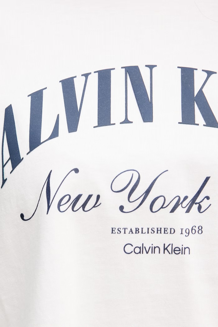 Calvin Klein Jeans тениска дамски от памук LV047F813G бежов
