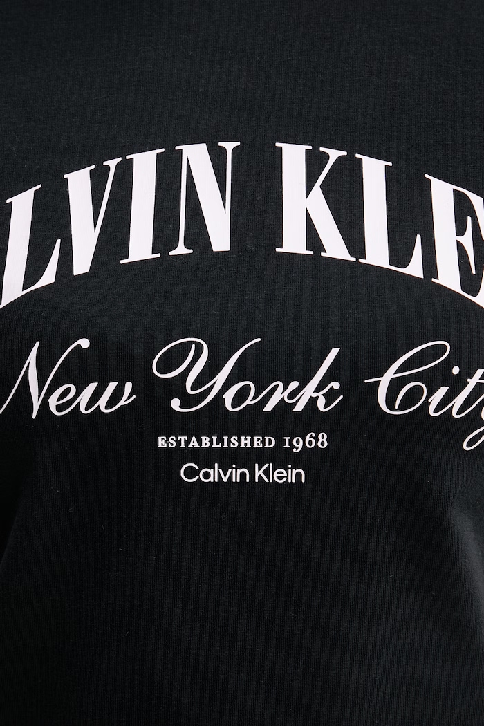 Calvin Klein Jeans тениска дамска от памук с еластан LV047F815G черен