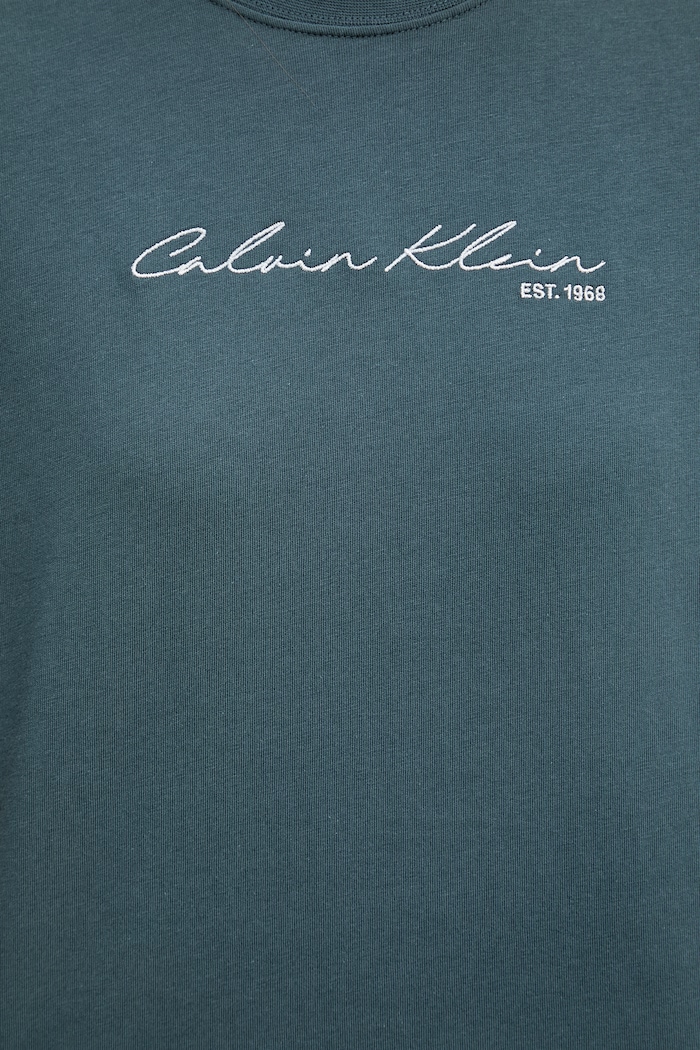 Calvin Klein Jeans tričko dámske bavlnené LV047F820G tyrkysová