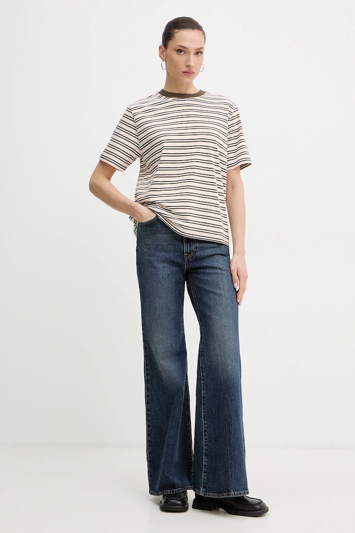 Marc O'Polo t-shirt γυναικείο βαμβακερό 5000008113 ροζ SS26