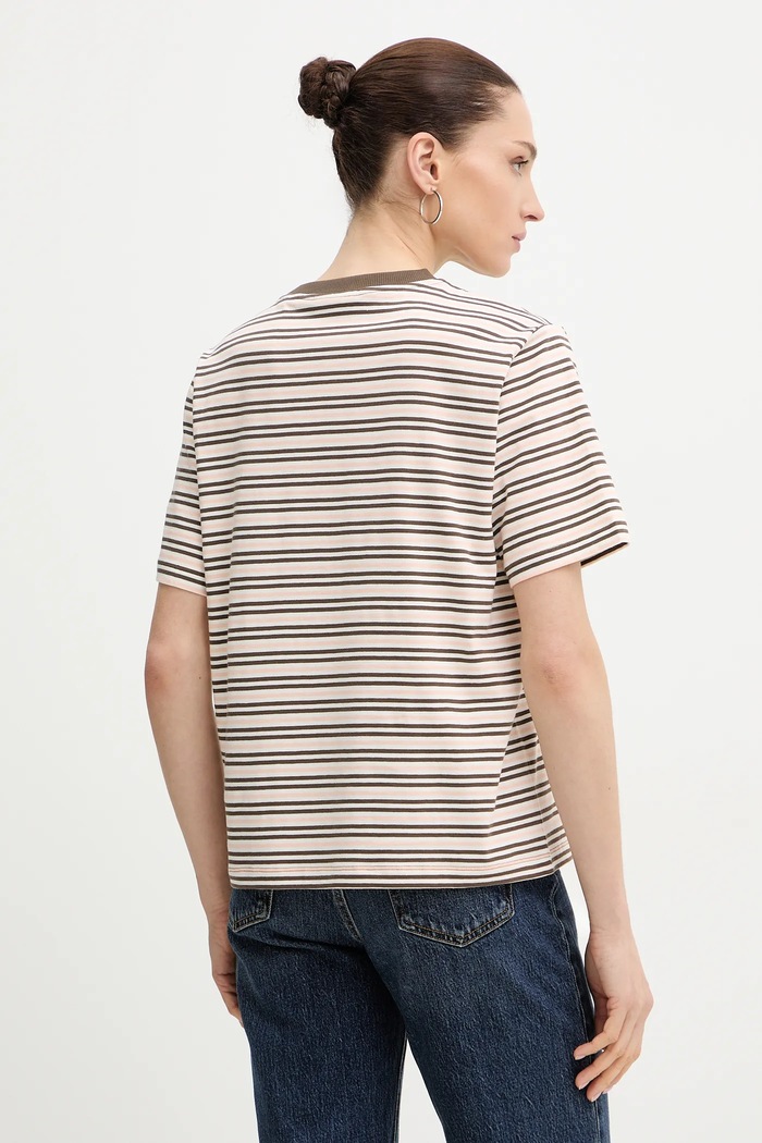 Ρούχα Marc O'Polo t-shirt γυναικείο βαμβακερό 5000008113 ροζ
