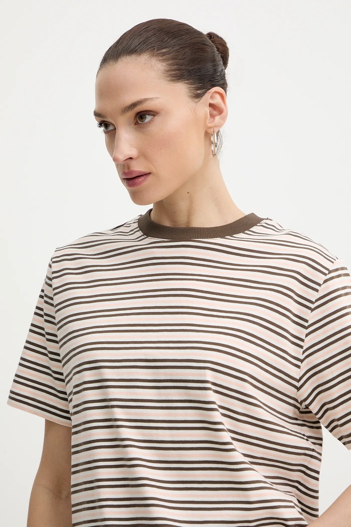Marc O'Polo t-shirt γυναικείο βαμβακερό ροζ 5000008113