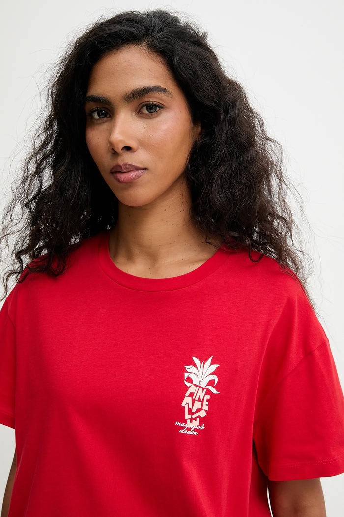 Marc O'Polo tricou din bumbac rosu 5000008180