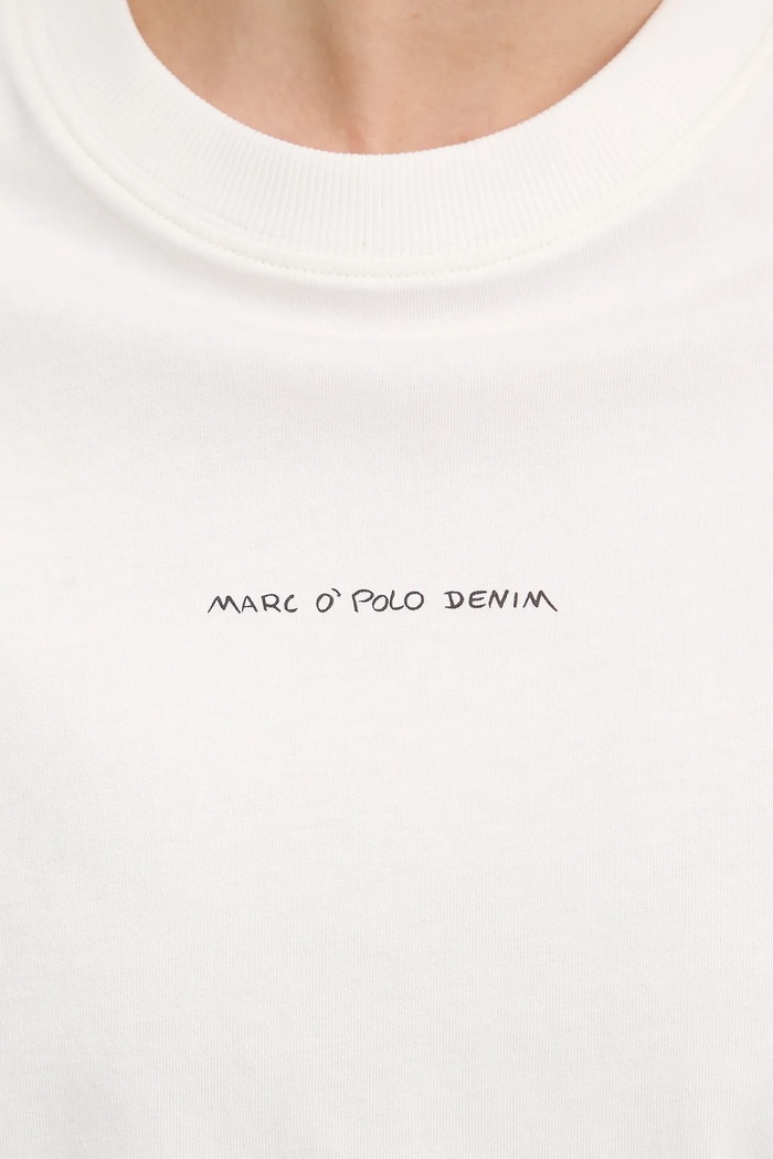 Bavlnené tričko Marc O'Polo béžová 5000010955