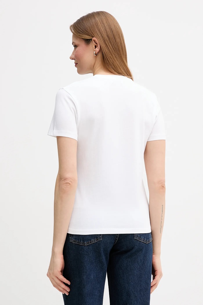 Îmbrăcăminte Marc O'Polo tricou din bumbac 5000013298 alb