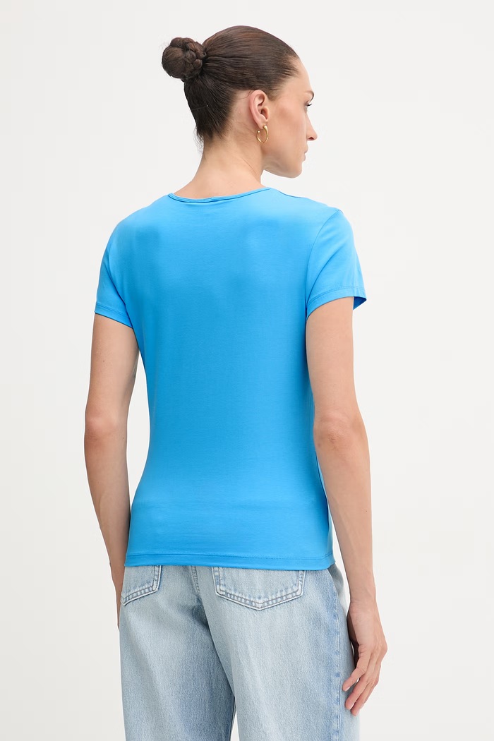 Oblečenie Tommy Hilfiger tričko dámske SUMMER WW0WW48710 modrá