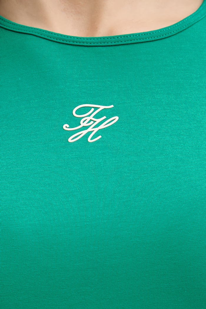 Tommy Hilfiger Tricou femei SUMMER WW0WW48710 verde