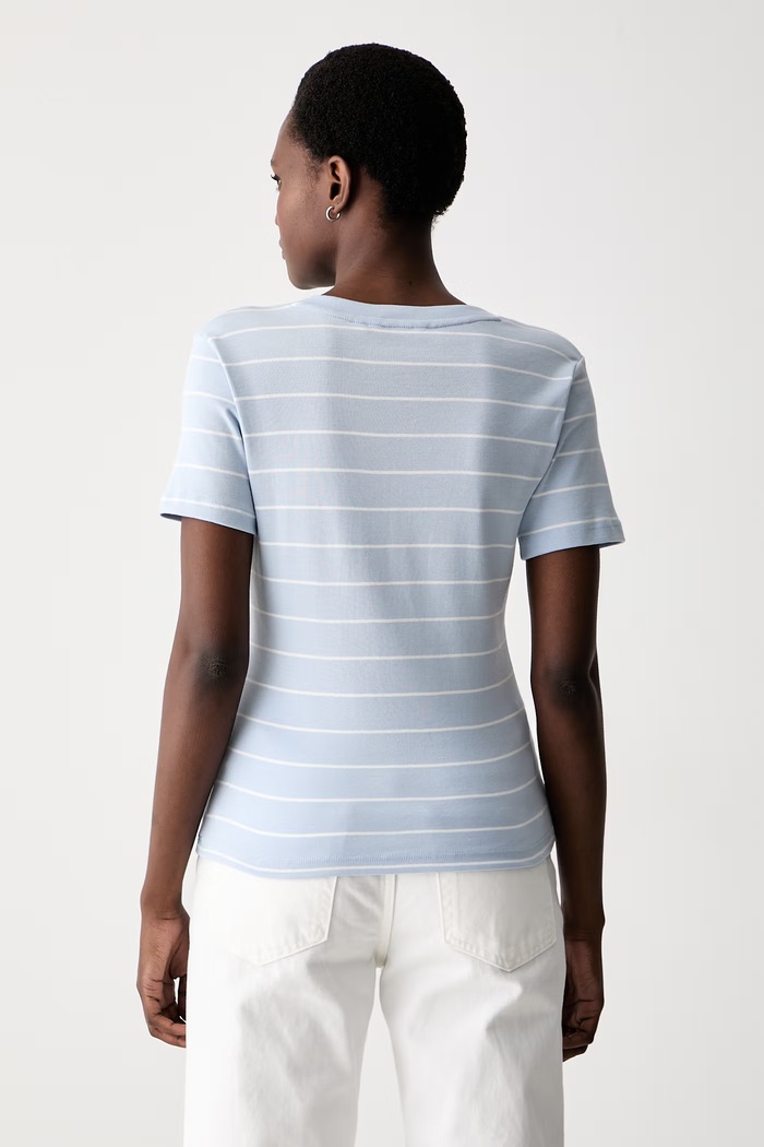 Odzież Tommy Hilfiger T-shirt damski bawełniany WW0WW40584. niebieski