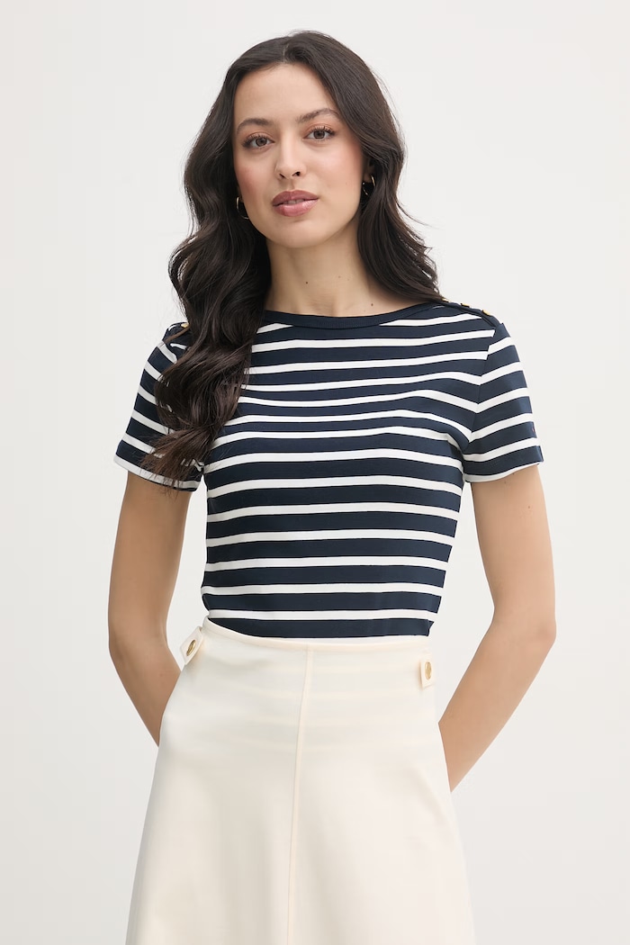 Tommy Hilfiger tricou pentru femei, din bumbac bleumarin WW0WW49250