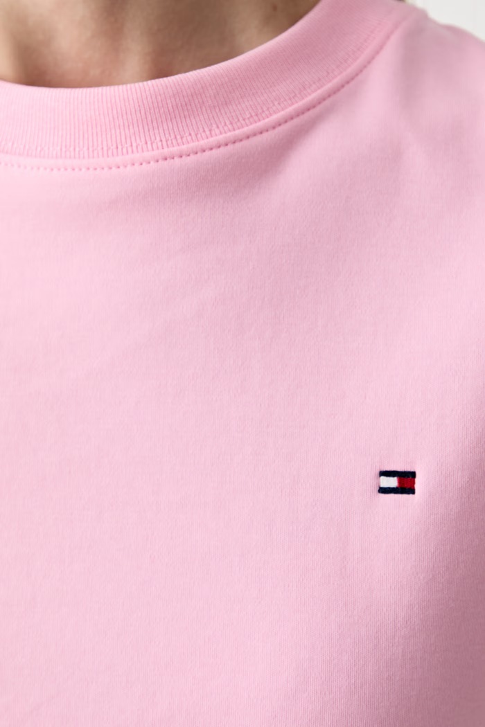 Tommy Hilfiger tričko dámské bavlněné WW0WW49646 růžová