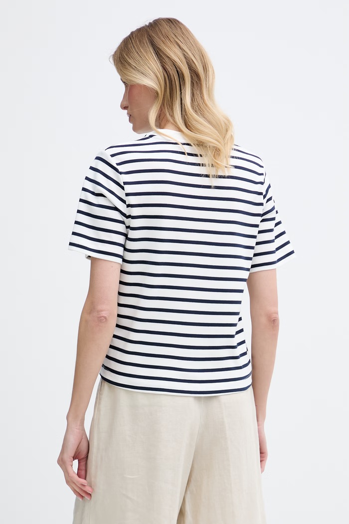 Odzież Tommy Hilfiger T-shirt damski bawełniany WW0WW49646 granatowy