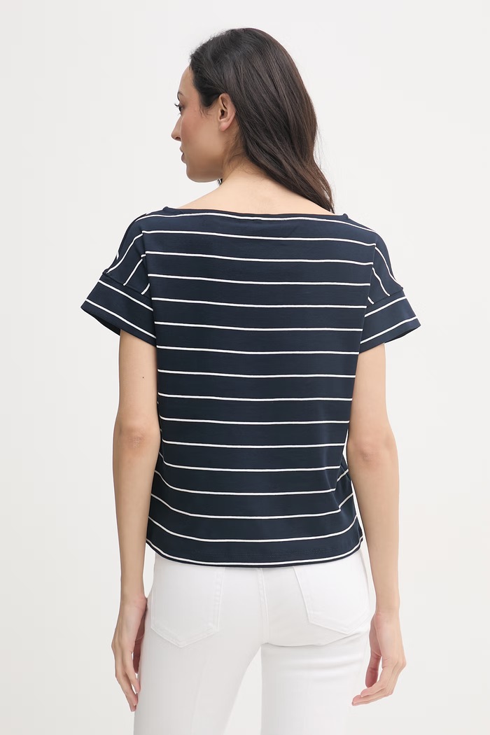 Oblečenie Tommy Hilfiger tričko dámske bavlnené WW0WW49723 tmavomodrá