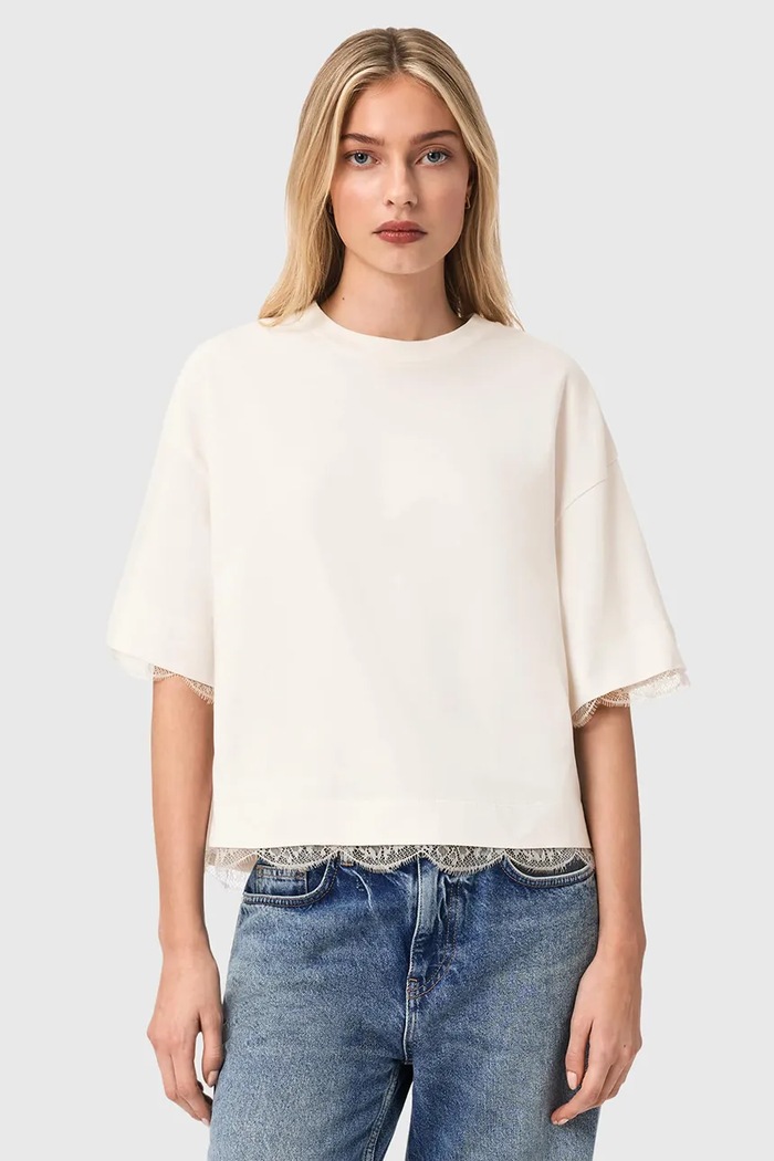 AllSaints dámske tričko NIA biela W025JD