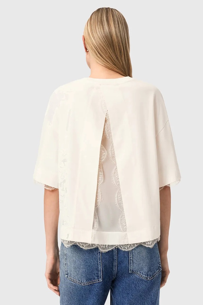 AllSaints dámske tričko NIA W025JD biela SS26