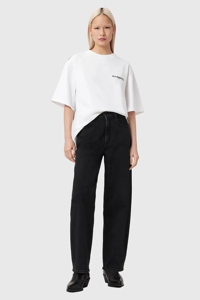 Îmbrăcăminte AllSaints tricou din bumbac SWOOP W041JE alb