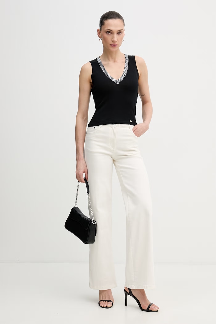 Gaudi top 611BD43003 czarny SS26