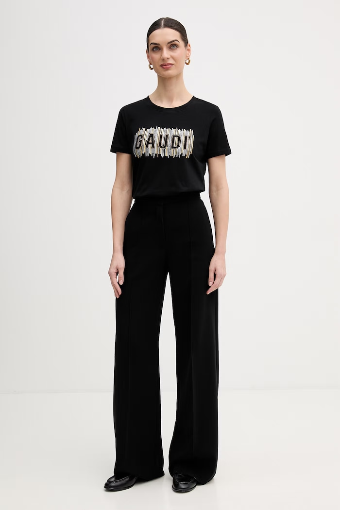 Gaudi t-shirt 611BD64043 fekete SS26