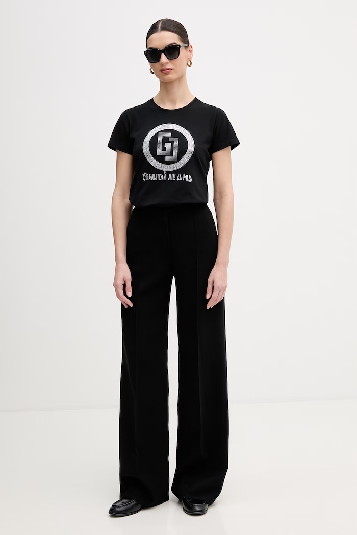Gaudi t-shirt 611BD64074 fekete SS26