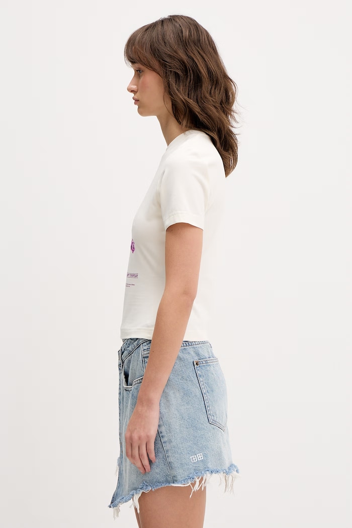 VETEMENTS t-shirt Fuck You Very Much WE76TR562V beżowy SS26