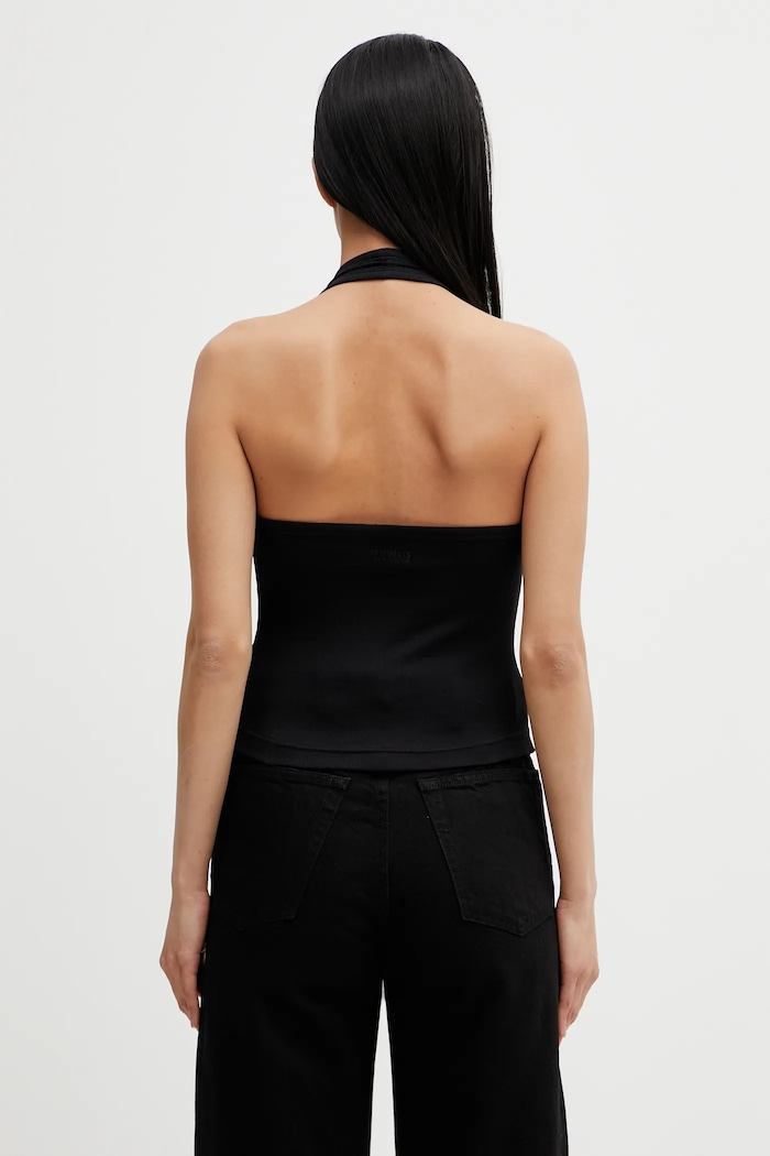 Odzież VETEMENTS top Halter WE76TT566B czarny
