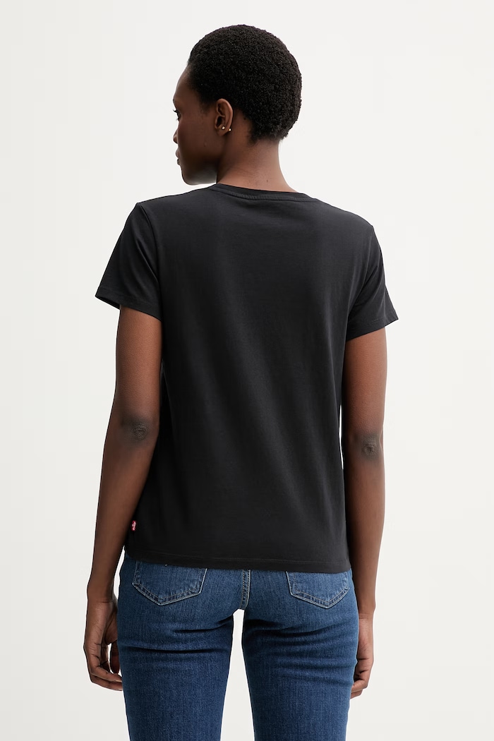 Oblečenie Bavlnené tričko Levi's LS THE PERFECT TEE CACTUS FLOWER A2086.0443 čierna