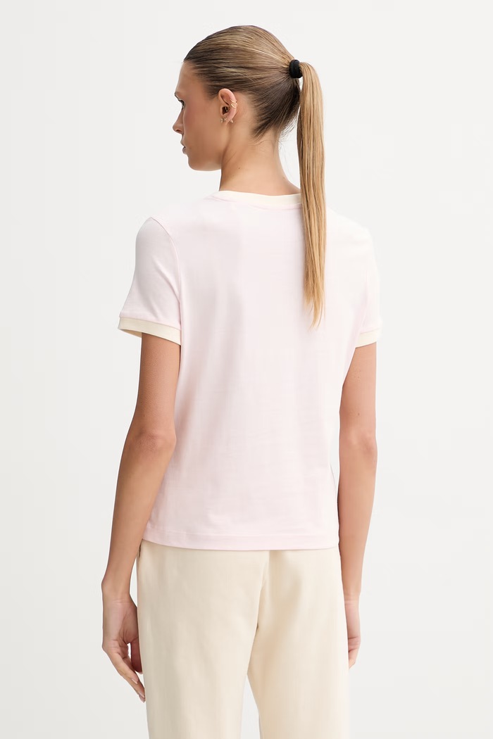 Ρούχα Guess T-shirt γυναικείο βαμβακερό GRETA V6GI05.K2966 ροζ