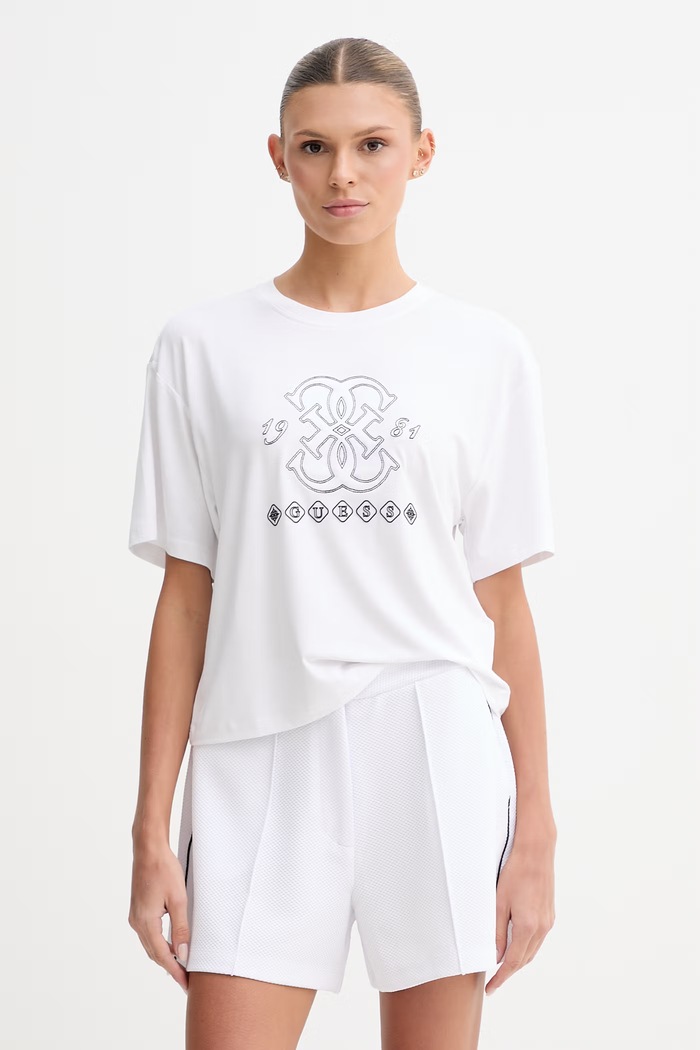 Guess tričko dámske z viskózy GABI biela V6GI10.K2977