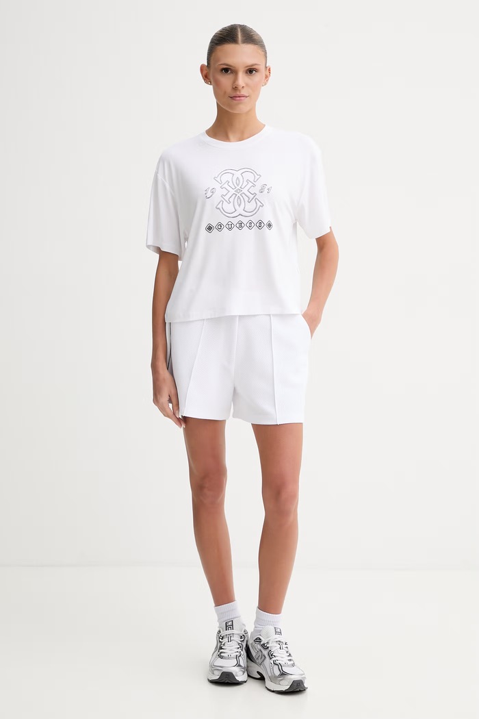 Guess tričko dámske z viskózy GABI V6GI10.K2977 biela SS26