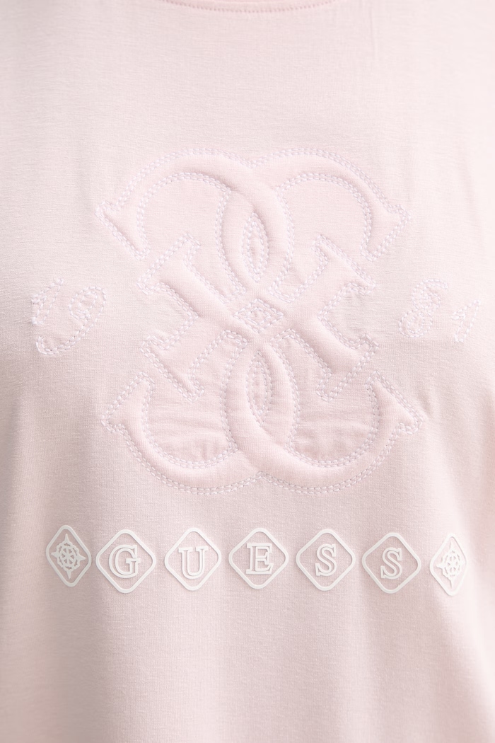 Guess tricou damski din vâscoză GABI roz V6GI10.K2977