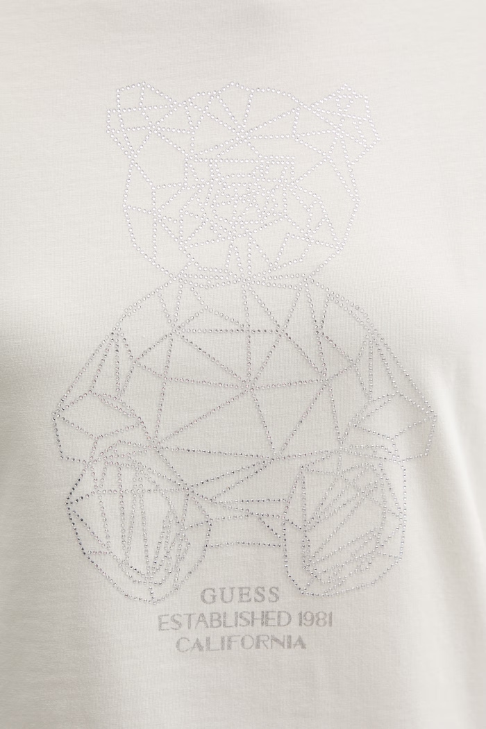Guess tricou pentru femei, din bumbac cu elastan ROMY V6GI12.K3325 bej