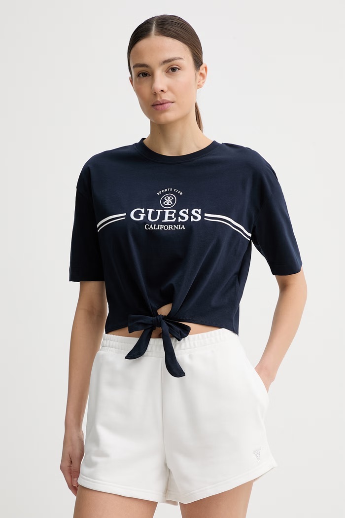 Guess t-shirt γυναικείο σκούρο μπλε V6GI20.K3509