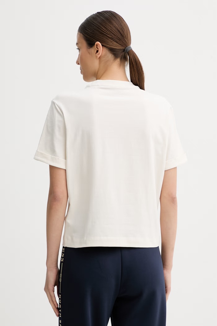 Ρούχα Guess t-shirt γυναικείο X NORTH SAILS W6GI03.K2657 μπεζ