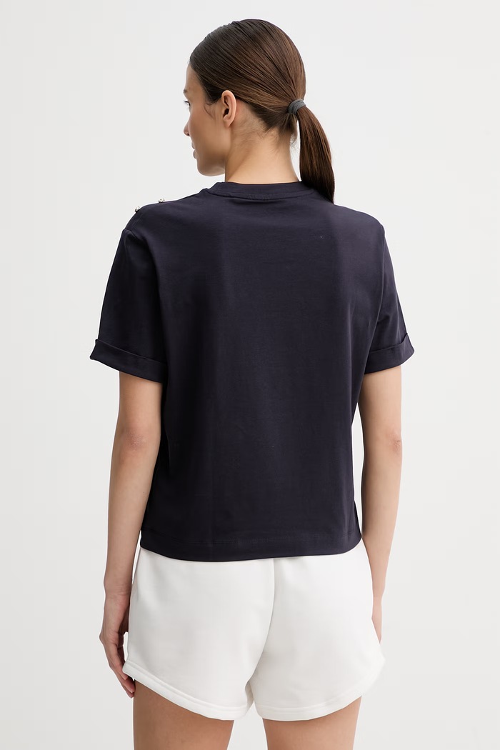 Ρούχα Guess t-shirt γυναικείο X NORTH SAILS W6GI03.K2657 σκούρο μπλε