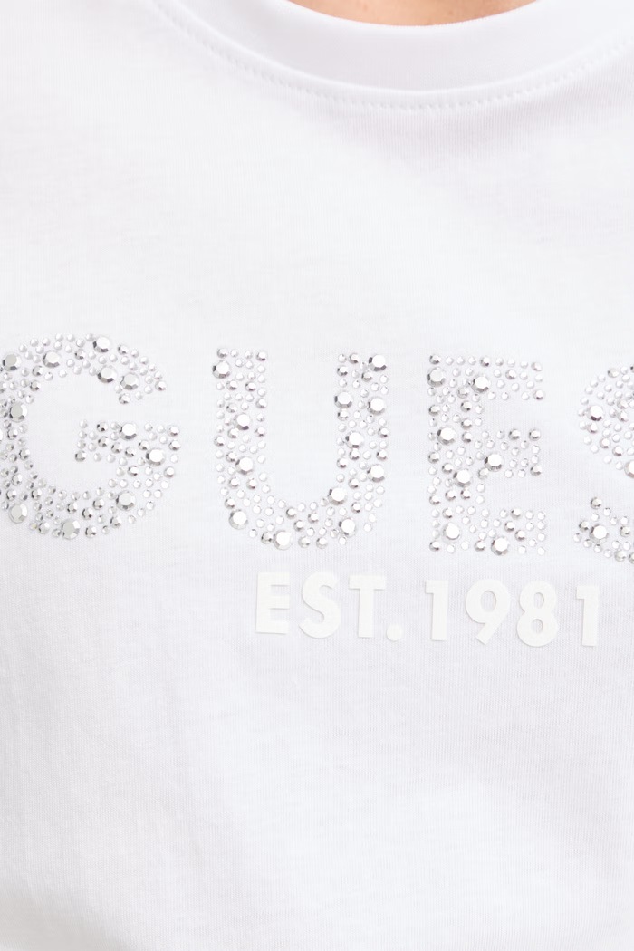 Guess tričko dámske bavlnené W6GI15.K3035 biela