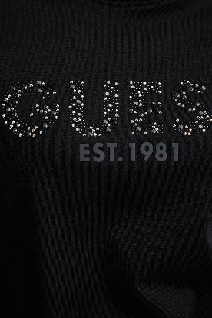 Guess tričko dámske bavlnené W6GI15.K3035 čierna