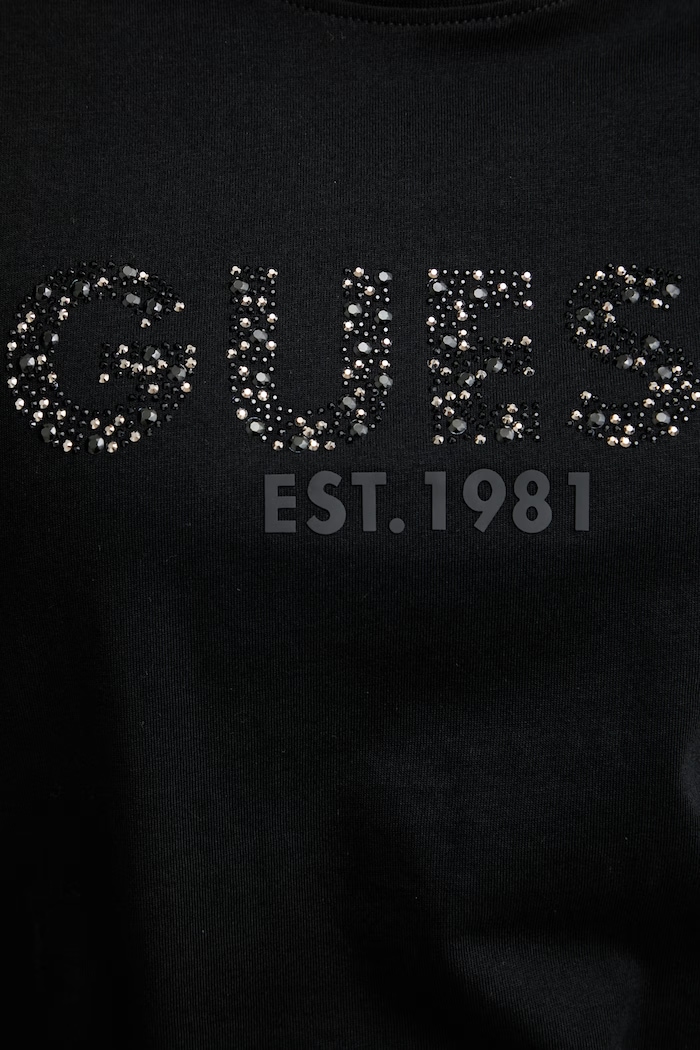 Guess tričko dámske bavlnené W6GI15.K3035 čierna