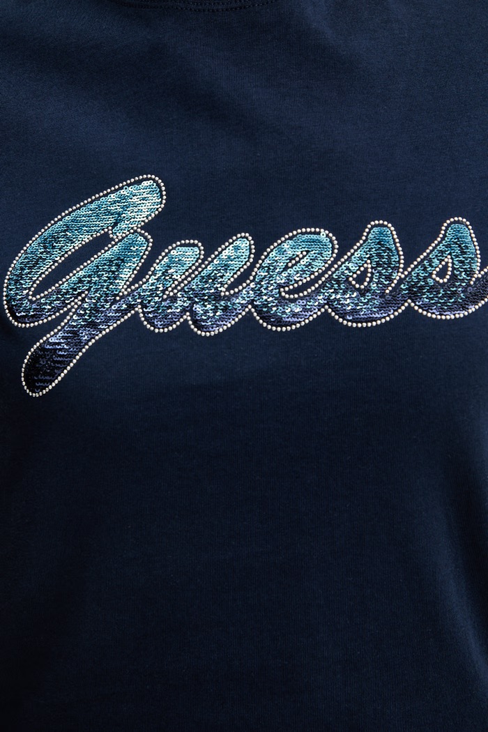 Guess tričko dámske bavlnené W6GI31.K3224 tmavomodrá