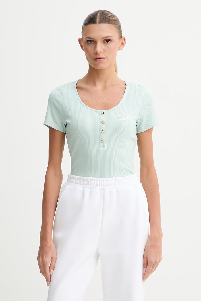 Guess T-shirt γυναικείο X NORTH SAILS τιρκουάζ W6GP01.K2658
