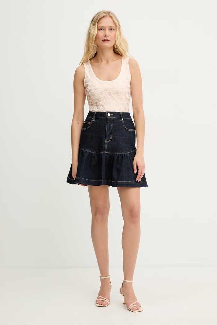 Guess τοπ γυναικείο W6GP10.K2932 μπεζ SS26