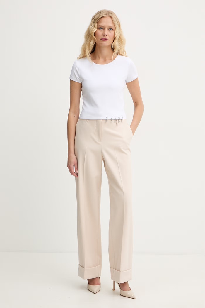 Guess t-shirt Γυναικείο βαμβακερό ELISABETTE W6GP11.K2933 λευκό SS26