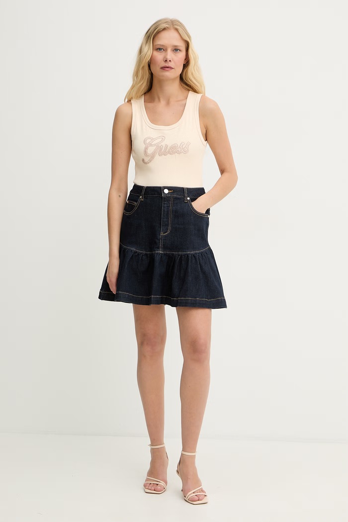 Guess Τοπ γυναικείο W6GP22.K2954 μπεζ SS26