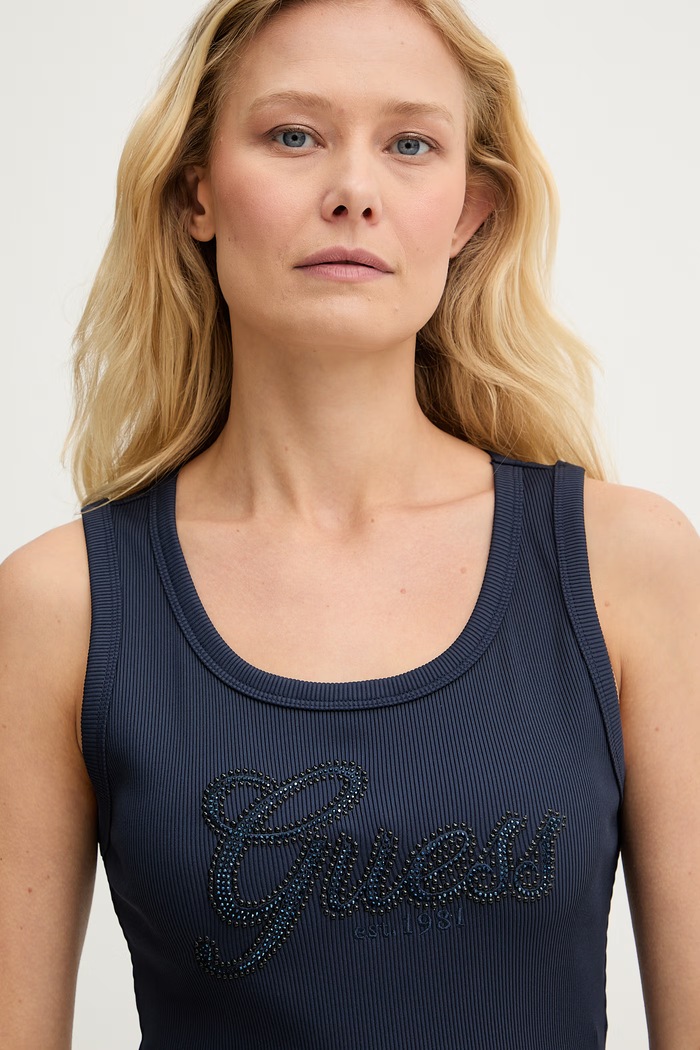 Guess dámský top námořnická modř W6GP22.K2954
