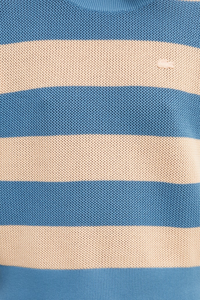 Lacoste футболка-светр бавовняна жіноча блакитний AF9859