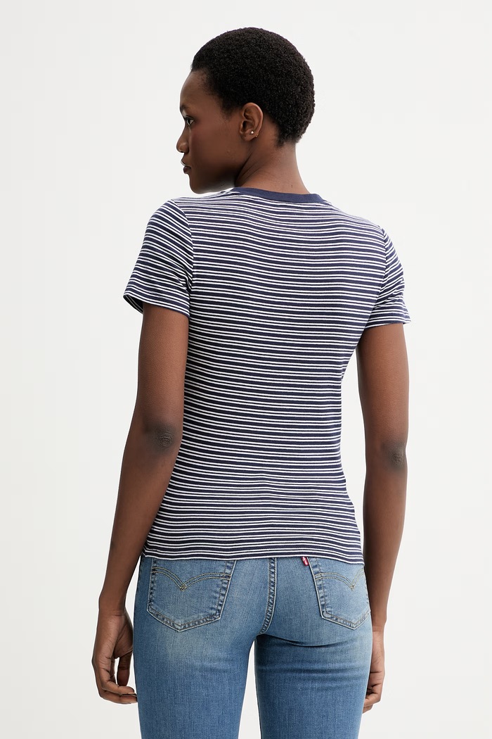 Oblečenie Bavlnené tričko Levi's ESSENTIAL HM 000KK.0018 tmavomodrá