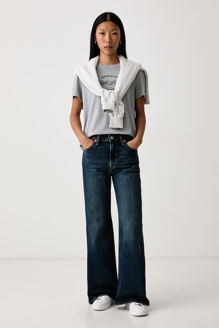 Levi's Tricou pentru femei din bumbac GR T2 PERFECT 005GV gri SS26