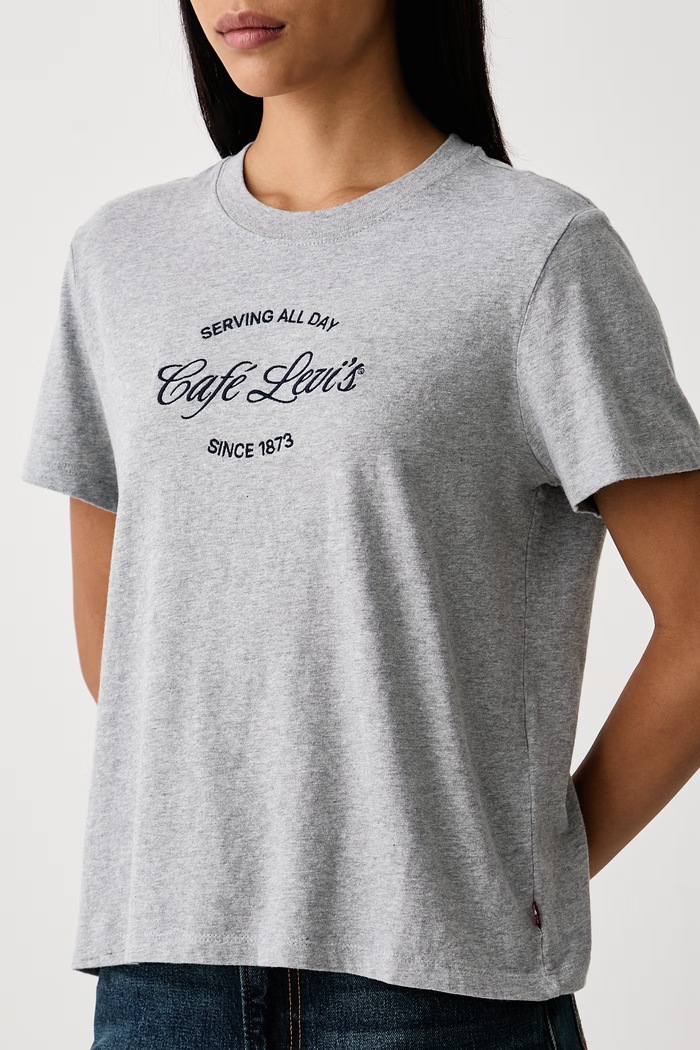 Tricou pentru femei din bumbac GR T2 PERFECT Levi's 005GV gri