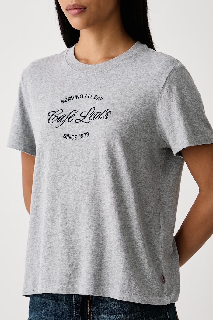 Tricou pentru femei din bumbac GR T2 PERFECT Levi's 005GV gri